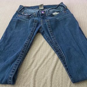 true religion striaght leg jeans size 27 super cute